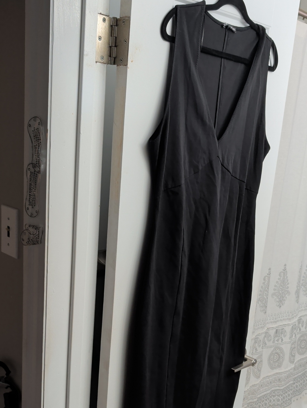 Zara black dress with stretch